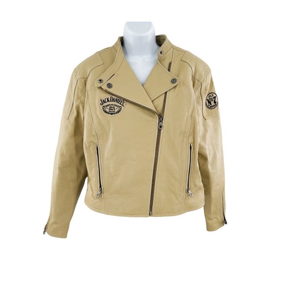 Jack Daniels Jackets & Coats Jack Daniels No 7 0 Leather Moto Biker